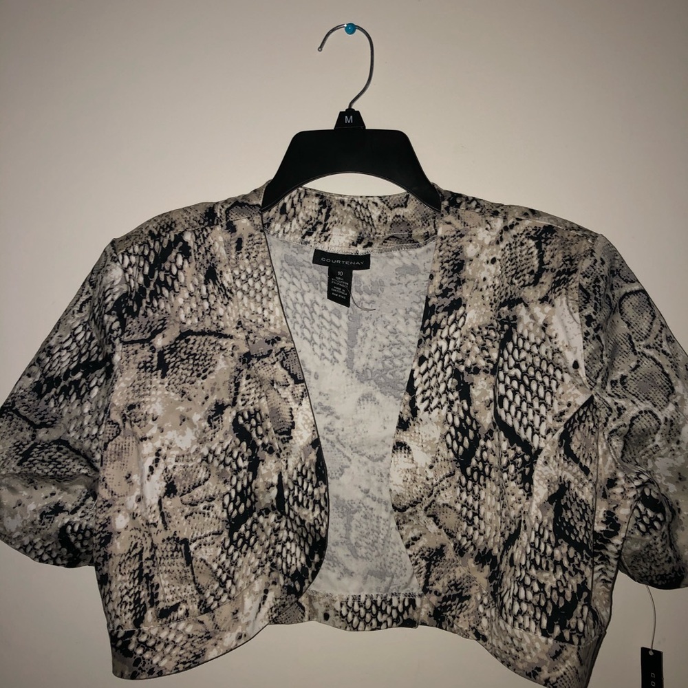 Snake print dress top